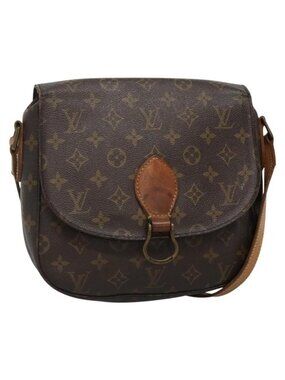 Authentic LOUIS VUITTON Monogram Saint Cloud GM Shoulder Bag M51242 LV
